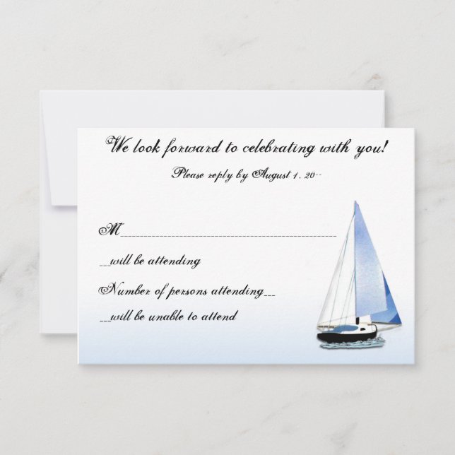 NOTAS DE RESPUESTA RSVP DE WIND IN MY SAIL Sailboa (Anverso)