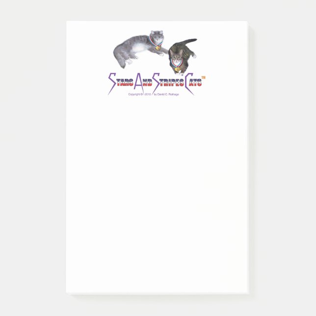 Notas de StarsAndStripesCats, 4 x 6 (Anverso)