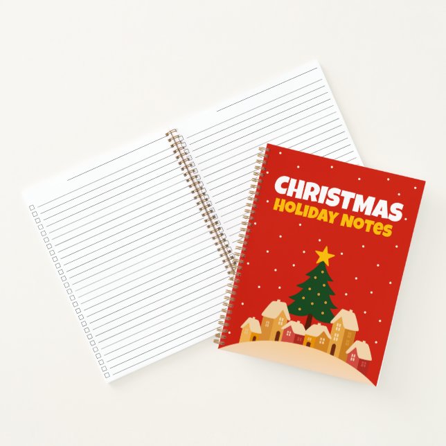Notas de vacaciones de Navidad – Cuaderno de lista (Interior)