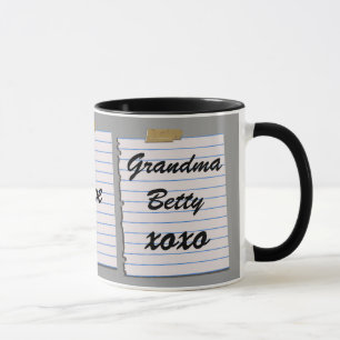 Notas del amor para la taza de la abuela
