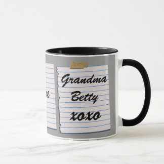 Notas del amor para la taza de la abuela