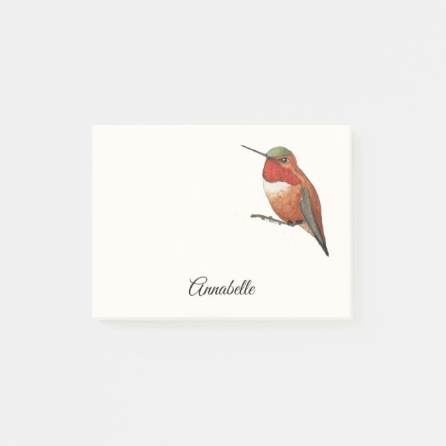 Notas del Hummingbird de Allen (Anverso)