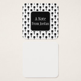 Notas del mensaje del patrón de burbujas retro en