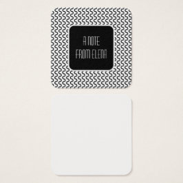 Notas del mensaje del patrón de ondas retro en bla