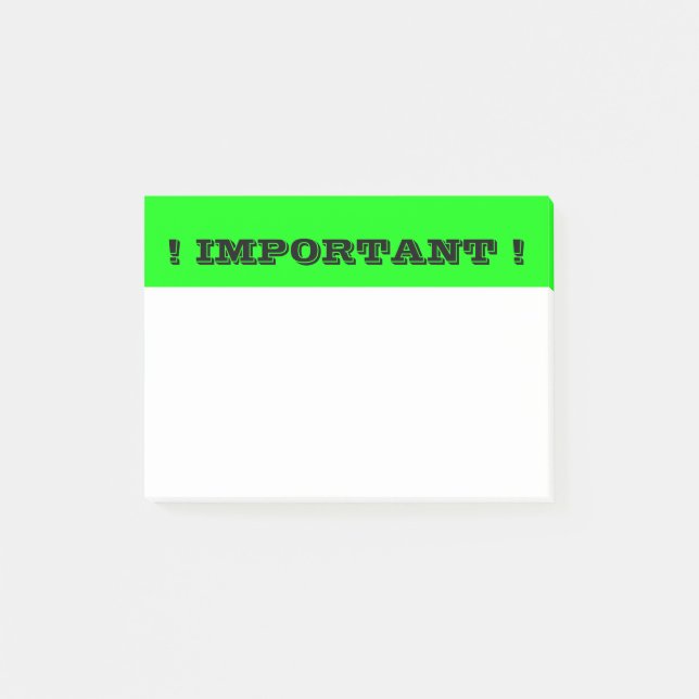 Notas del neón Post-it que captan la atención (Anverso)