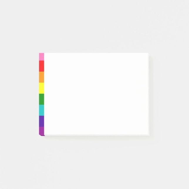 Notas del Orgullo Retro Rainbow 8 Pride Post-it (Anverso)