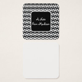 Notas del patrón de cuadrados redondeados de negro