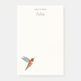 Notas del personalizado Rufous Hummingbird