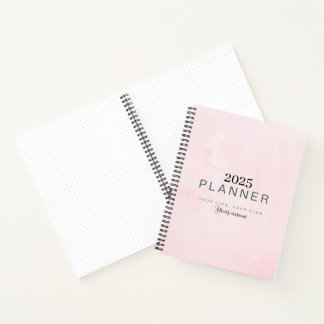 Notas del planificador del horario diario rosado m