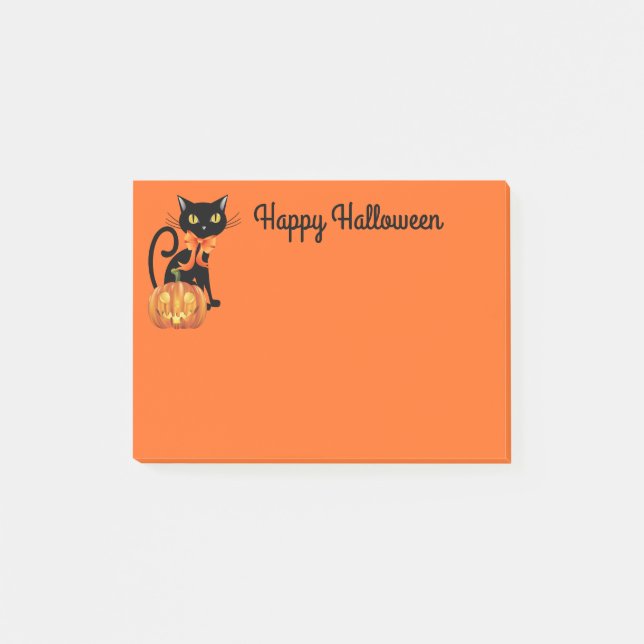 Notas del poste de Halloween (Anverso)