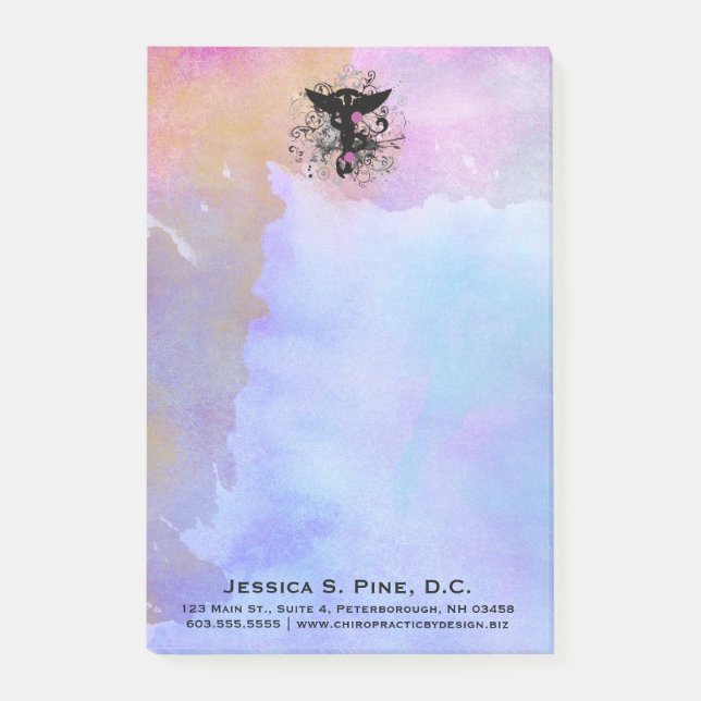 Notas del Poste-it® de la quiropráctica de la (Anverso)