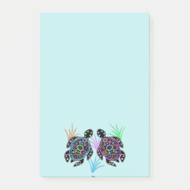 Notas del Poste-it® de las tortugas de mar (Anverso)