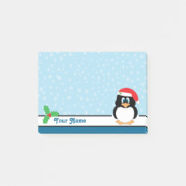 Notas del Poste-it® del navidad del pingüino del