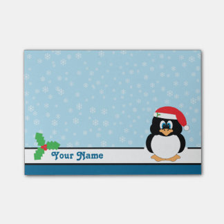 Notas del Poste-it® del navidad del pingüino del