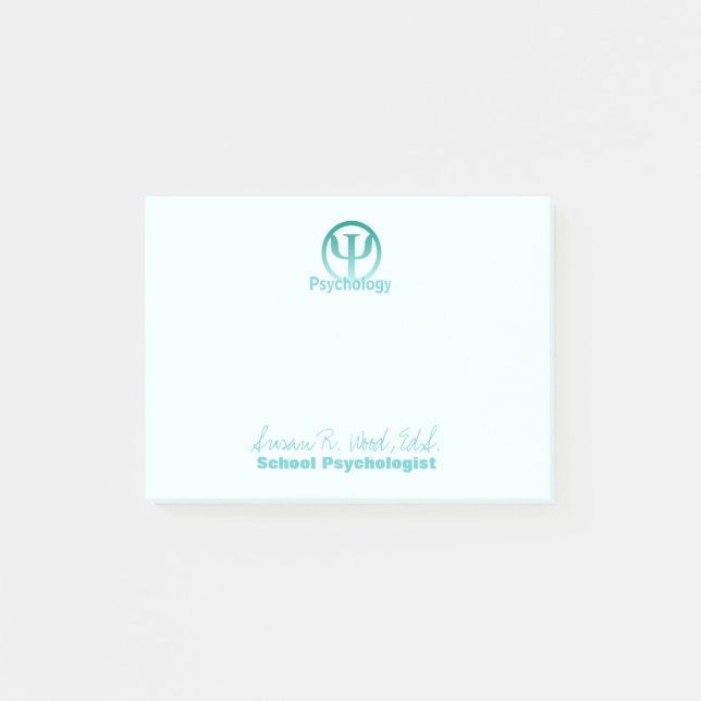 Notas del Poste-it® del psicólogo de la escuela (Anverso)