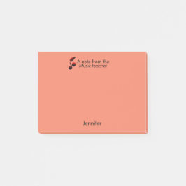 Notas del profesor de música agregar nombre nota d