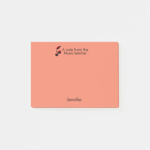 Notas del profesor de música agregar nombre nota d