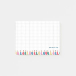 Notas del profesor personalizadas - Lápiz colorido