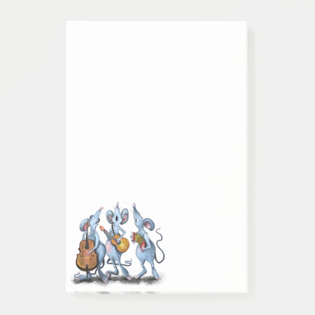 Notas divertidas de Post-it® de la banda de música (Anverso)