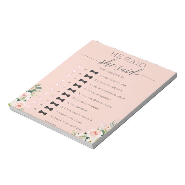 Notas Ducha De Novias Presupuestarias Dijo Que Dijo Bloc (Lado Izquierdo)