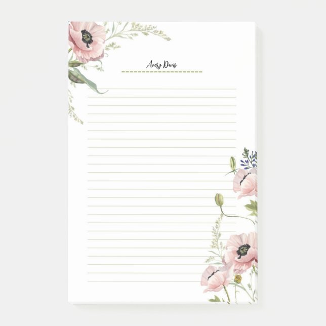 Notas elegantes Minimalistas modernas (Anverso)