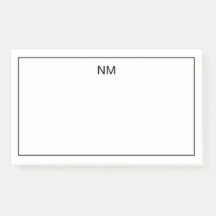 Notas Estacionarias Monogramadas de personalizable
