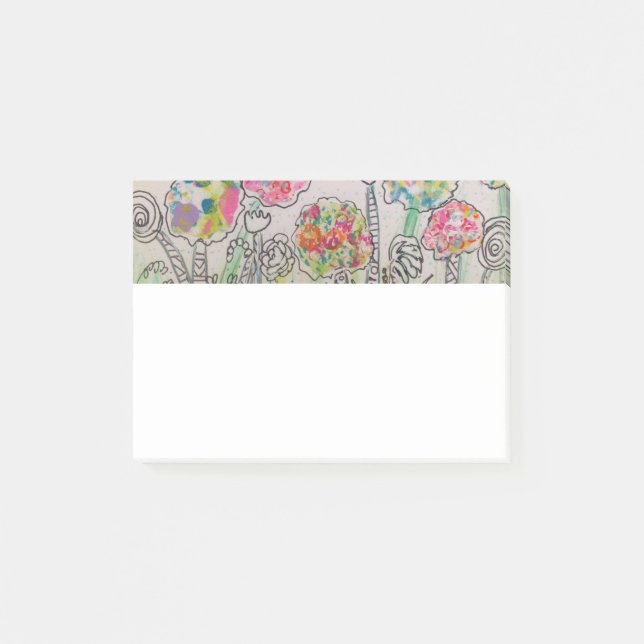 Notas Floral Post-It (Anverso)