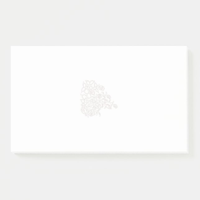 Notas Floral y coloridas post-it | Cuidada mesa (Anverso)