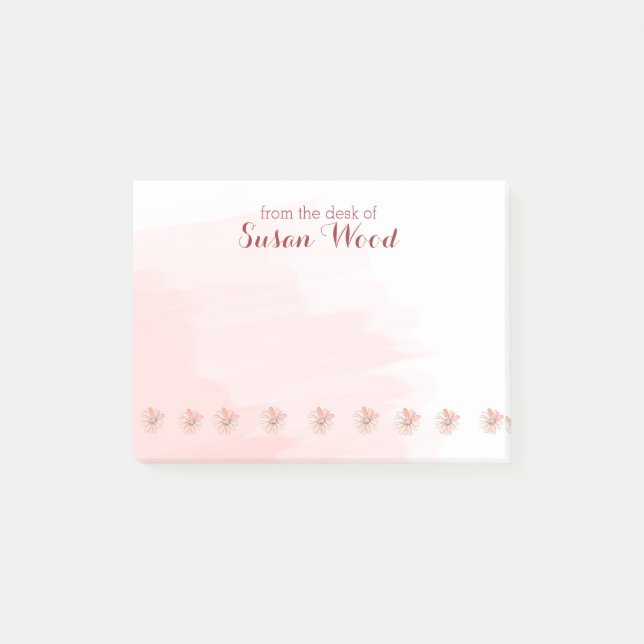 Notas florales conocidas de encargo del Poste-it® (Anverso)