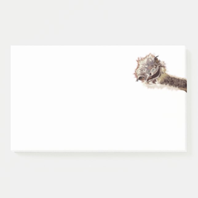 Notas Funny Ostrich Post-it® (Anverso)