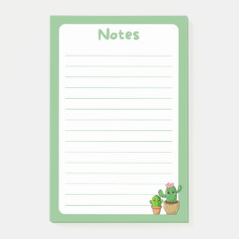 Notas Kawaii Cactus Soft Green Post-It®