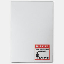 Notas locas de la señora post-it del pollo