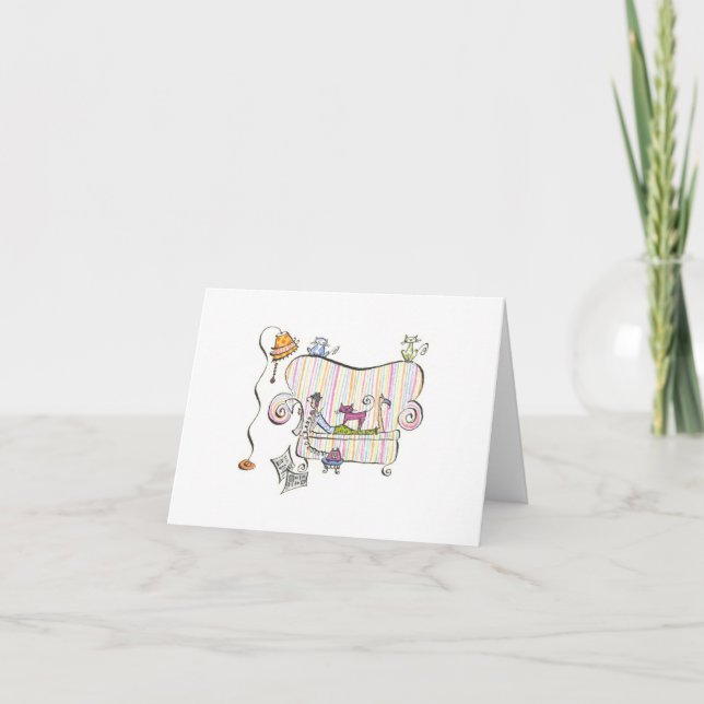 Notas Lulu / Tarjeta de notas Cat Lover 5.6 x 4 (Anverso)