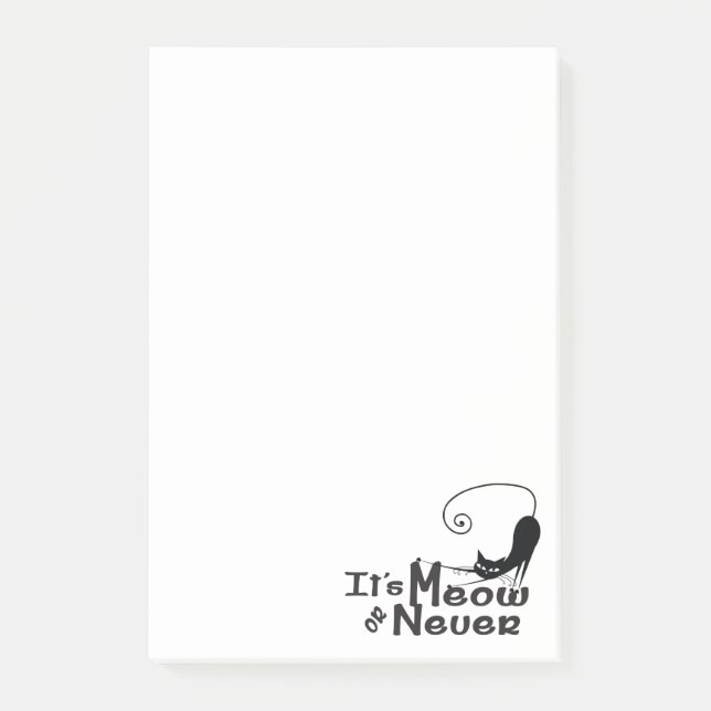 Notas MEOW o Never Cat Post-it® (Anverso)