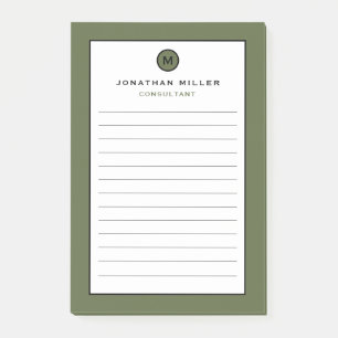 Notas Mínimas de Monograma Liquidado Post-it