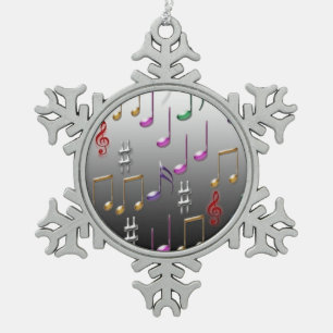 Notas musicales adorno de navidad