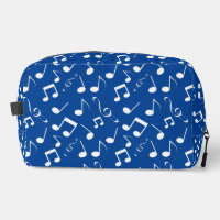 Notas musicales blancas Diseño Kit Dopp Bolsa