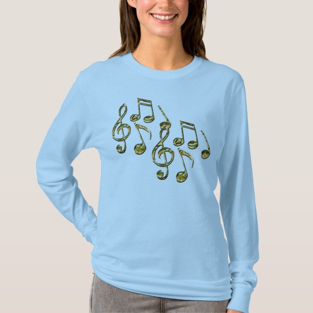 Notas musicales camiseta de Lover (Anverso)