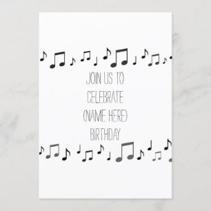 NOTAS MUSICALES CANTANDO ESTA INVITACIÓN A TU CUMP