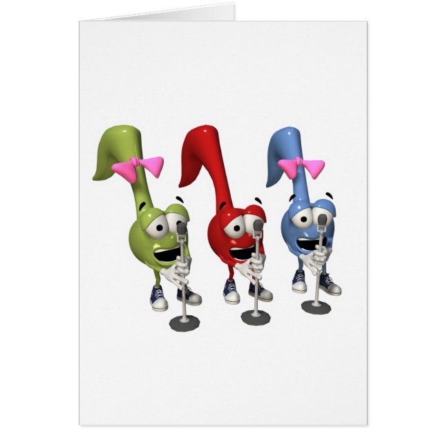 notas musicales cantando lindas (Frente)