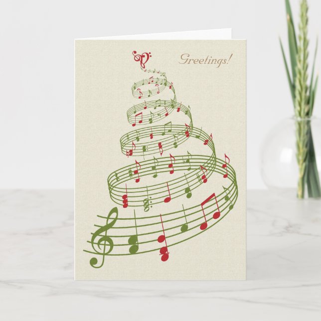 Notas musicales Cinta Árbol de Navidad (Anverso)
