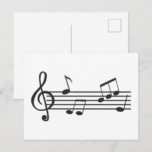 Notas musicales clipart, garabato de clave de sol 