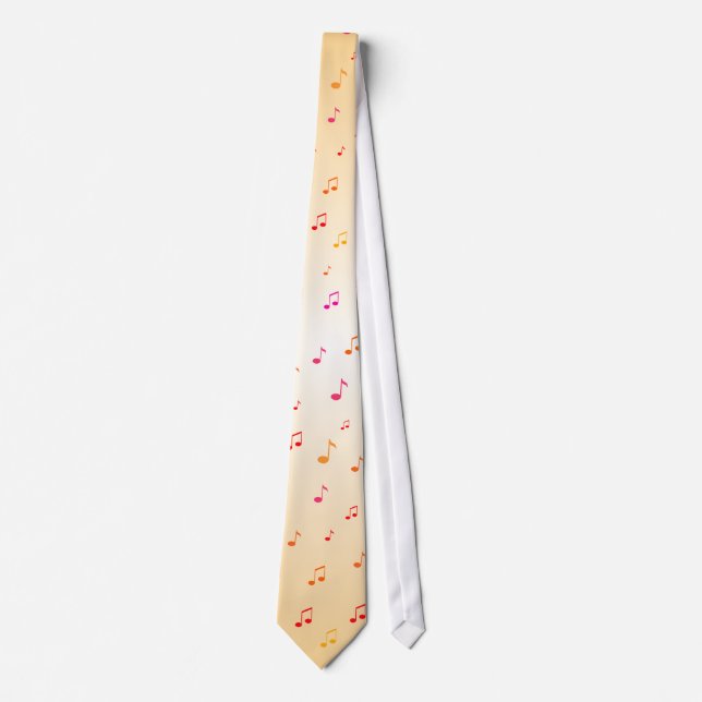 Notas Musicales Coloridas: Corbata / Corbata (Anverso)