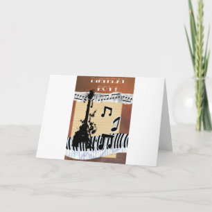notas musicales de baile de guitarra feliz