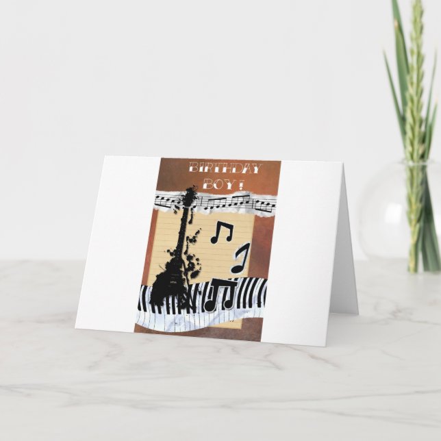 notas musicales de baile de guitarra feliz (Anverso)