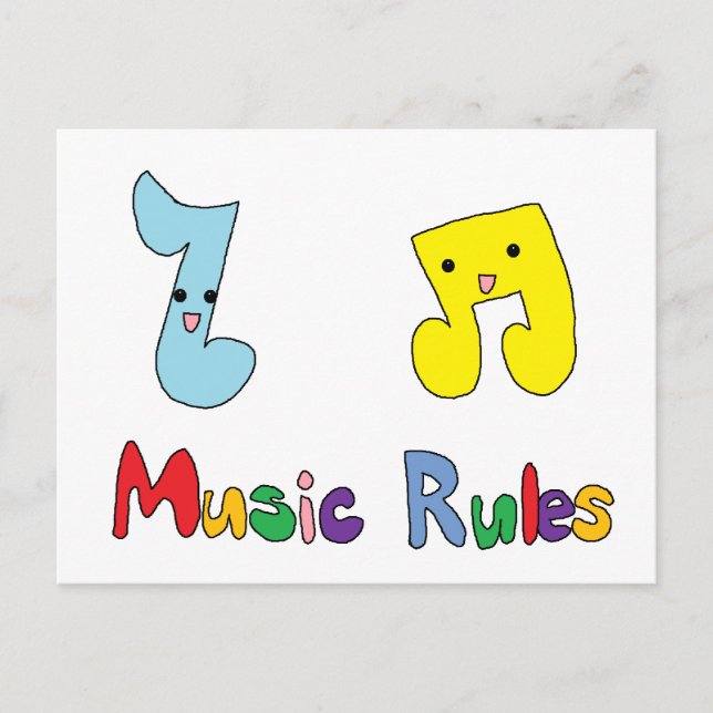 Notas musicales de Cute Rules (Anverso)