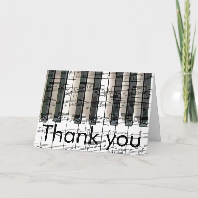 notas musicales de piano gracias (Anverso)