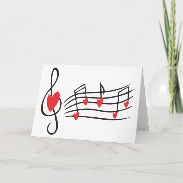 NOTAS MUSICALES DEL CORAZÓN DE AMOR (Anverso)