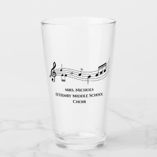 Notas musicales del profesor de música personaliza