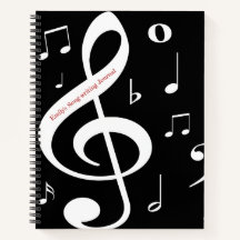 Notas musicales Diario de escritura de canciones
